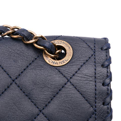 Jumbo Quilted Calfskin Happy Stitch Flap