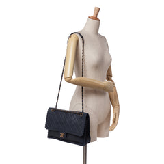 Jumbo Quilted Calfskin Happy Stitch Flap