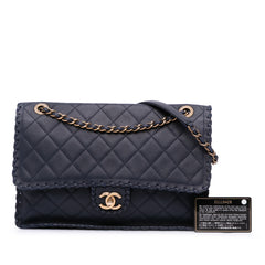 Jumbo Quilted Calfskin Happy Stitch Flap