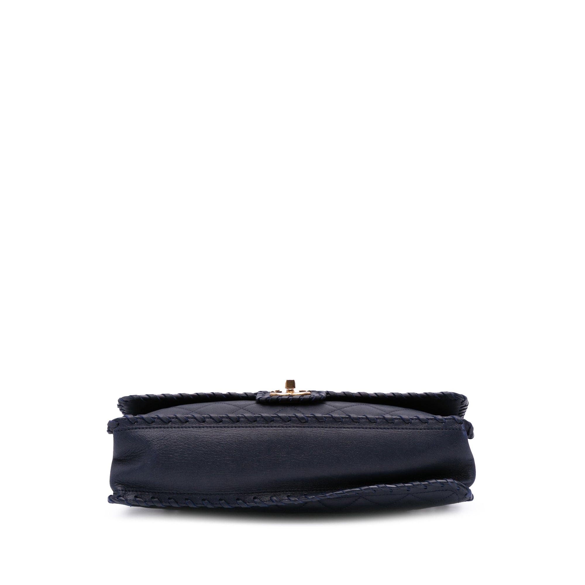 Jumbo Quilted Calfskin Happy Stitch Flap