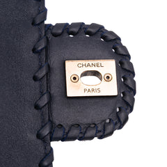 Jumbo Quilted Calfskin Happy Stitch Flap