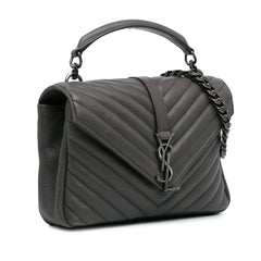 Medium Monogram Chevron Sheepskin College Satchel_1