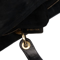 Large Crinkled Patent Cannage Lady Dior