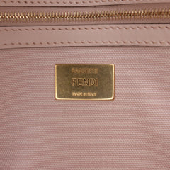 Zucca Embroidered Canvas Baguette Satchel