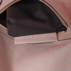 Zucca Embroidered Canvas Baguette Satchel