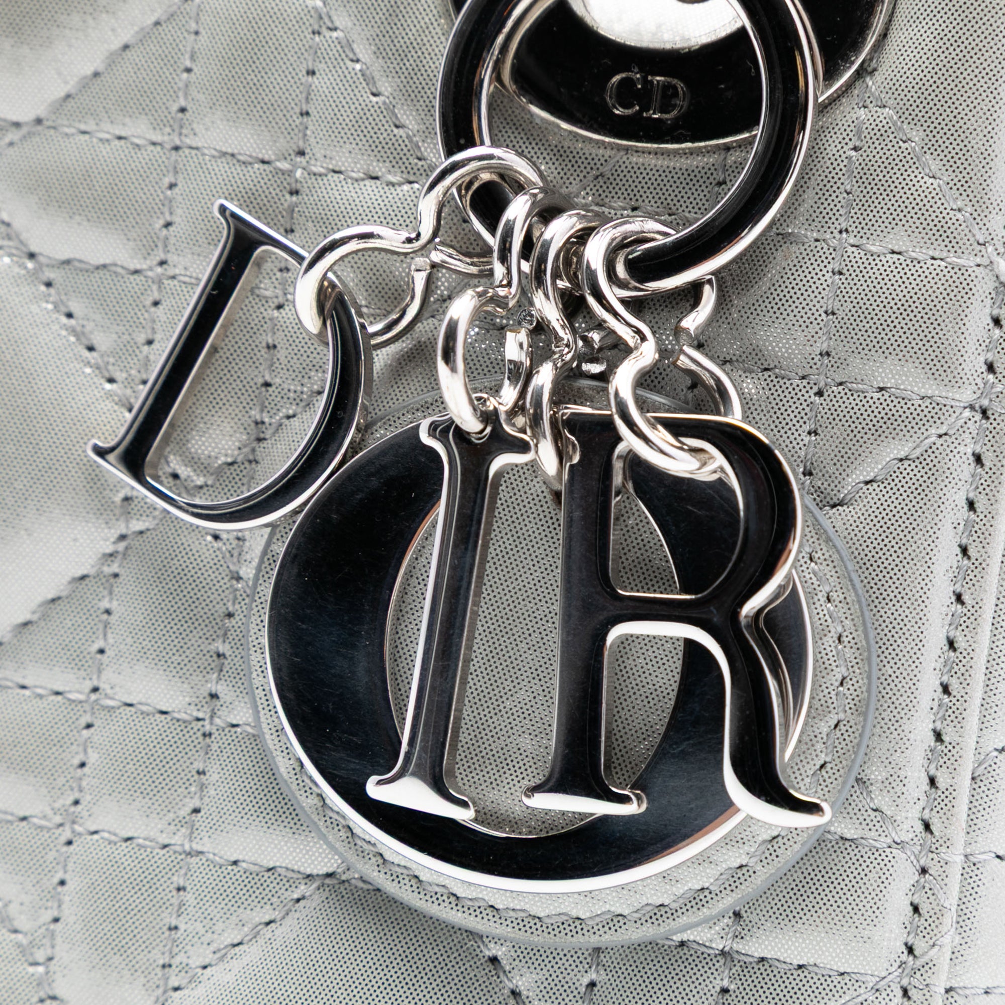 Mini Iridescent Lambskin Cannage Lady Dior