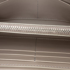 Croc Embossed Metallic Calfskin Hannah Wallet On Chain