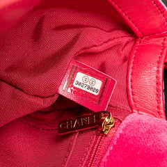 Mini Quilted Velvet Pearl Crush Single Flap