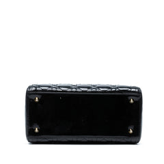 Medium Patent Cannage Lady Dior