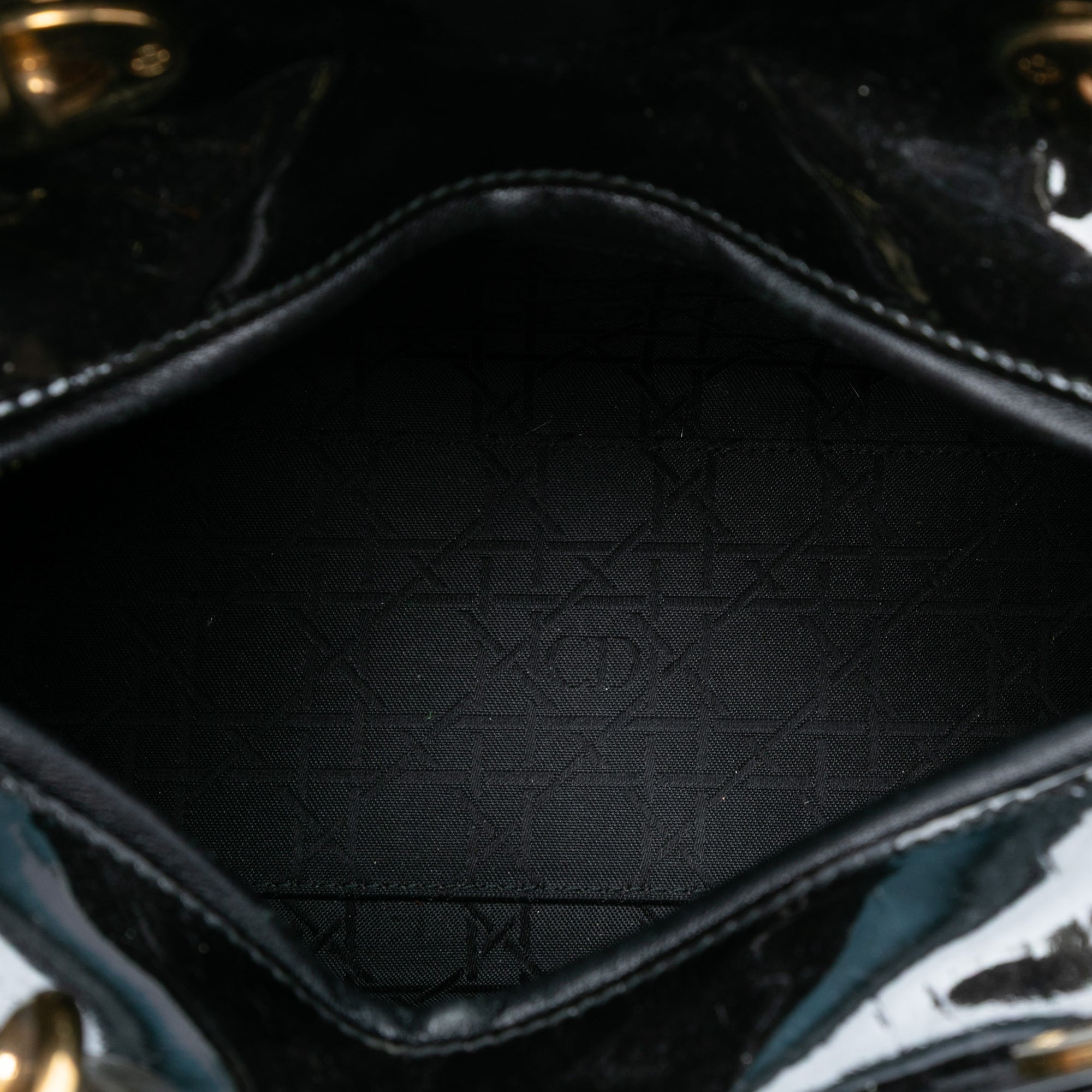 Medium Patent Cannage Lady Dior