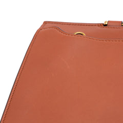 Leather Gancini Trifolio Top Handle Bag