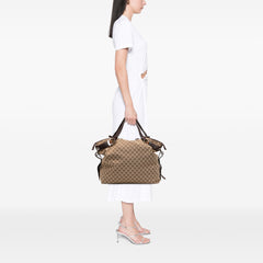 Large GG Canvas Bamboo Bar Tote