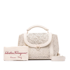 Leather Laser Cut Gancini Sofia