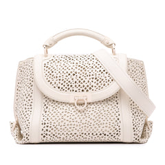 Leather Laser Cut Gancini Sofia