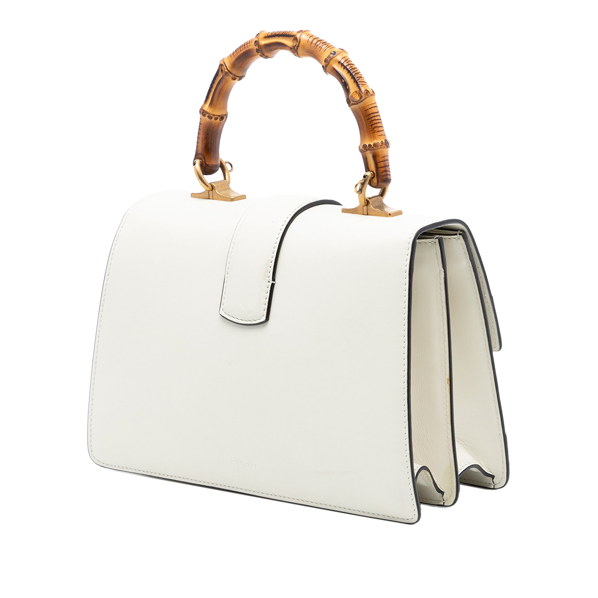 Medium Leather Bamboo Dionysus Web Satchel