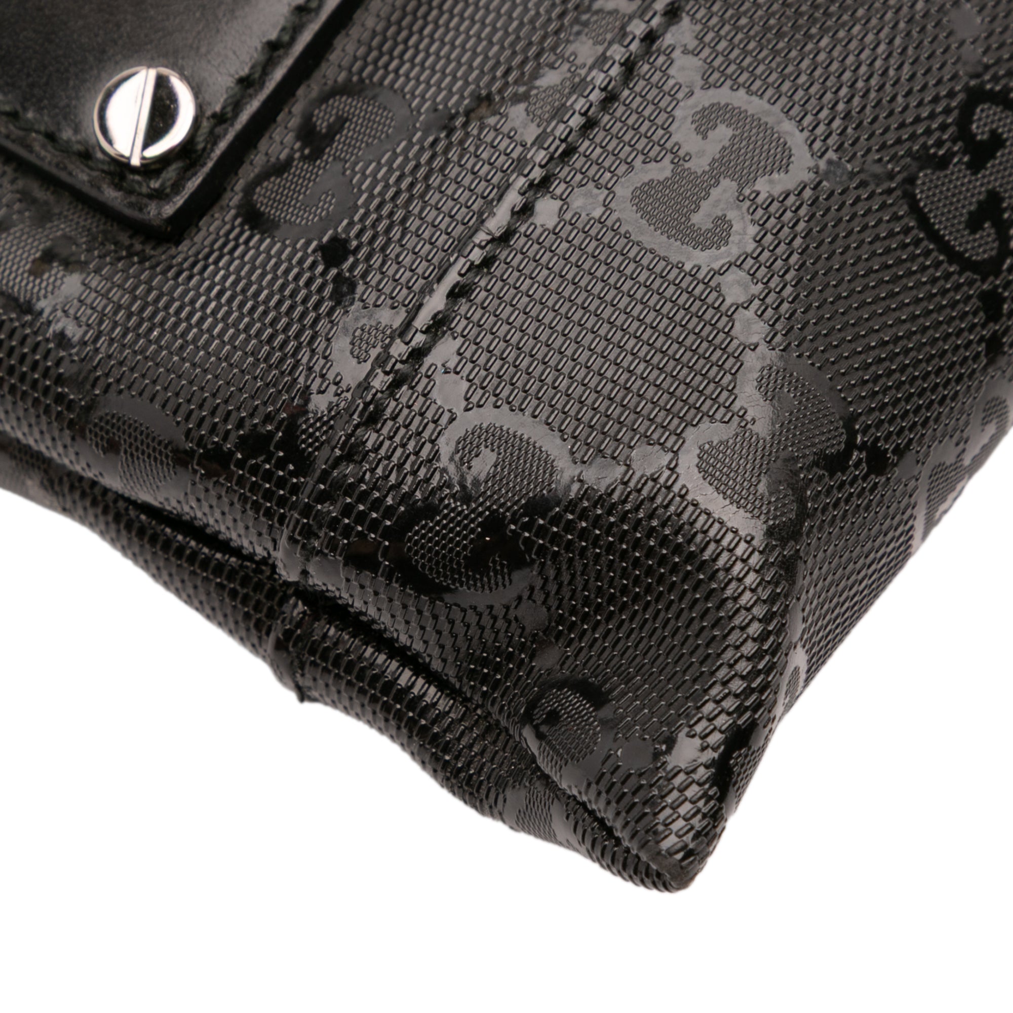 GG Imprime Studded Shoulder Bag
