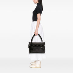 GG Imprime Studded Shoulder Bag