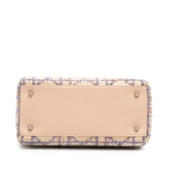 Medium Tweed Cannage Fringe Lady Dior