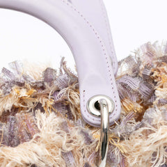 Medium Tweed Cannage Fringe Lady Dior