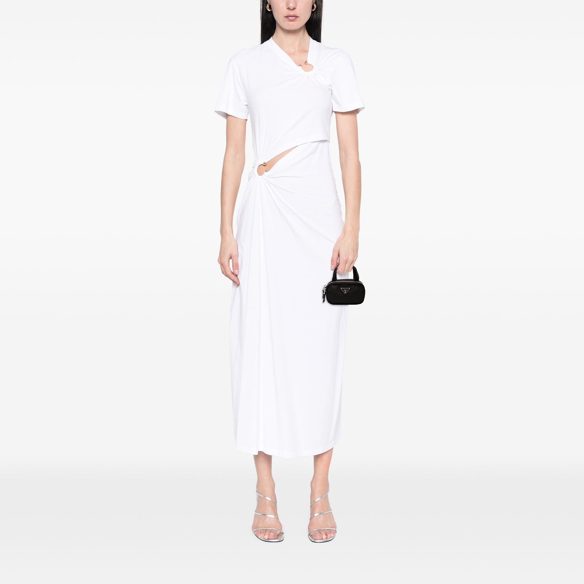 Mini Tessuto Double Zip Handbag