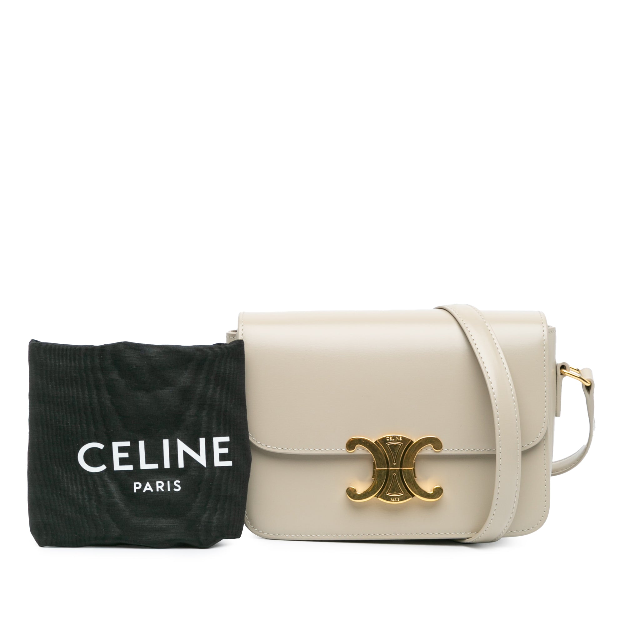 Teen Shiny Calfskin Triomphe Crossbody