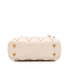 Mini Lambskin Cannage Studded Supple Lady Dior