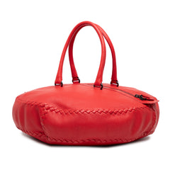 Intrecciato Trimmed Cervo Disk Handbag