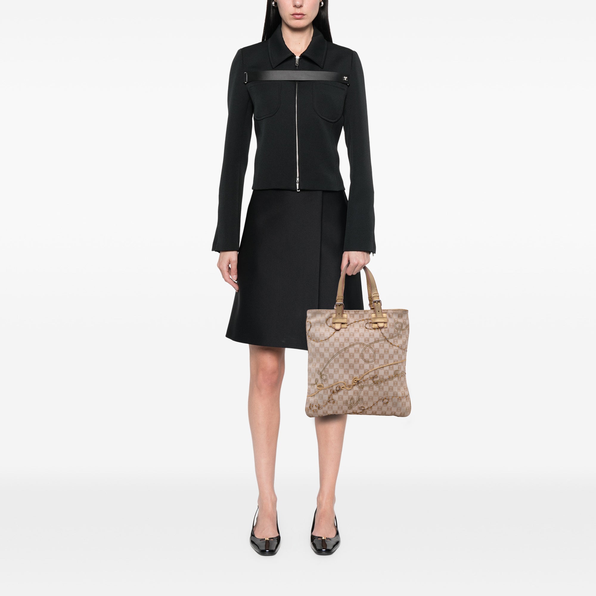 Anagram Canvas Embroidered Tote