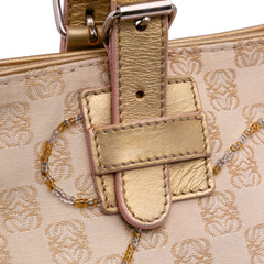 Anagram Canvas Embroidered Tote