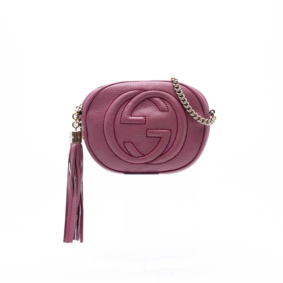Mini Pebbled Calfskin Soho Chain Crossbody