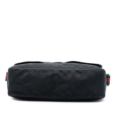 GG Canvas Web Flap Messenger Bag