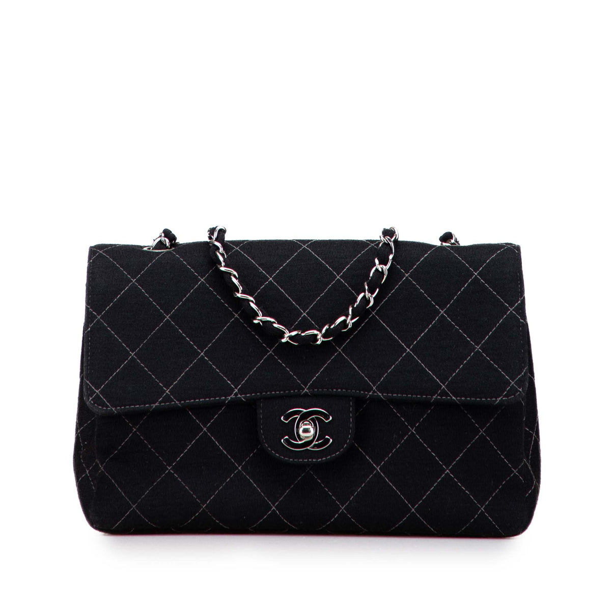 Medium Quilted Jersey Single Flap