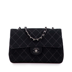 Medium Quilted Jersey Single Flap