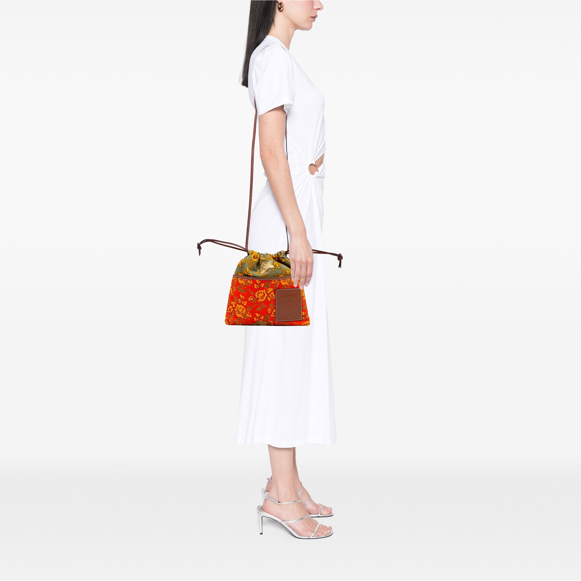 Paulas Ibiza Canvas Angel Drawstring Crossbody