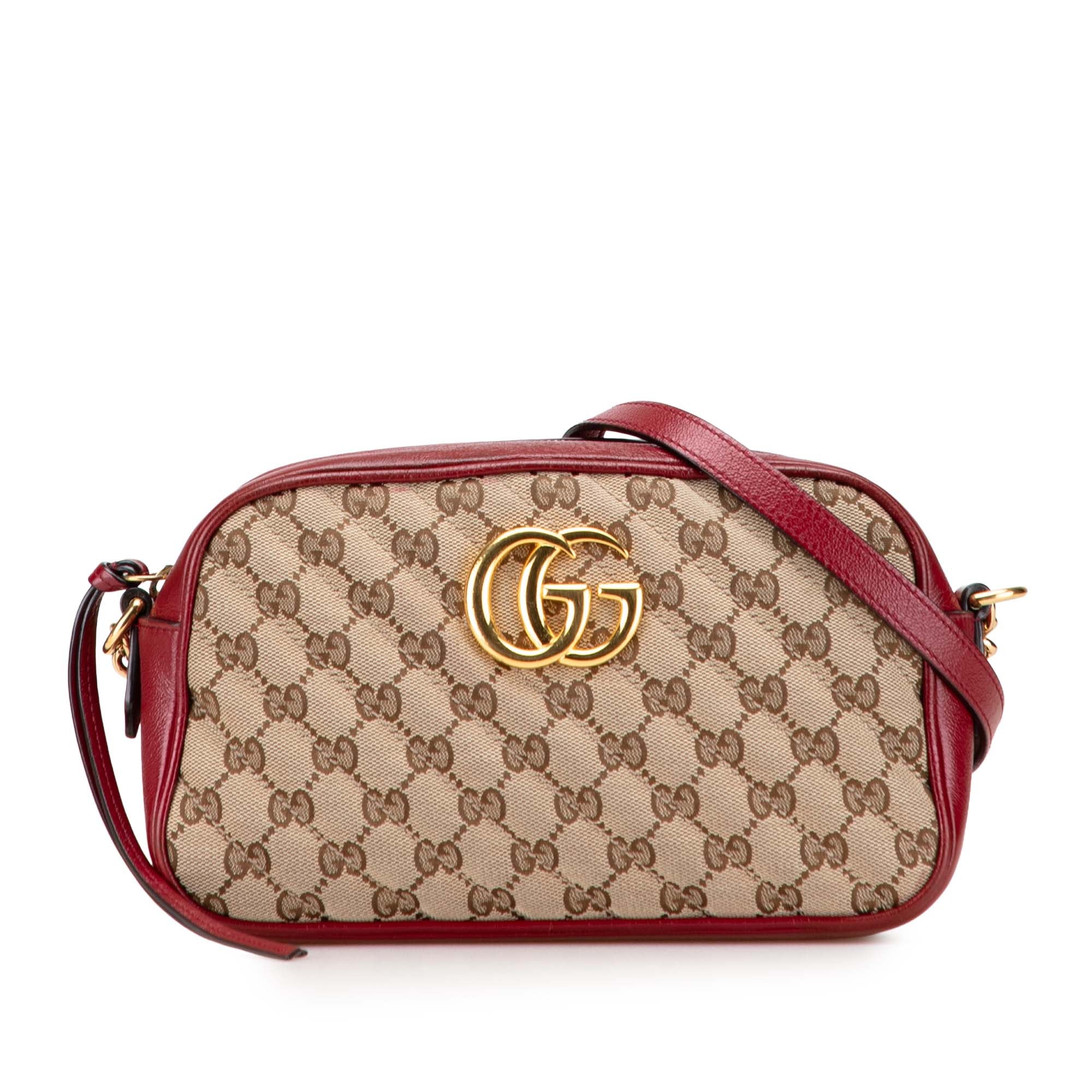Small GG Marmont Matelasse GG Canvas and Leather Crossbody