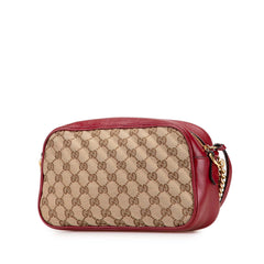 Small GG Marmont Matelasse GG Canvas and Leather Crossbody