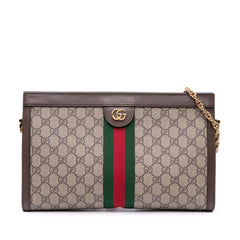 Medium GG Supreme Ophidia Web Chain Shoulder Bag