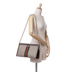 Medium GG Supreme Ophidia Web Chain Shoulder Bag