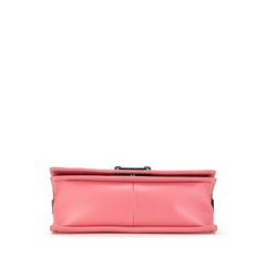 Old Medium Chevron Lambskin Boy Flap