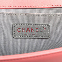 Old Medium Chevron Lambskin Boy Flap