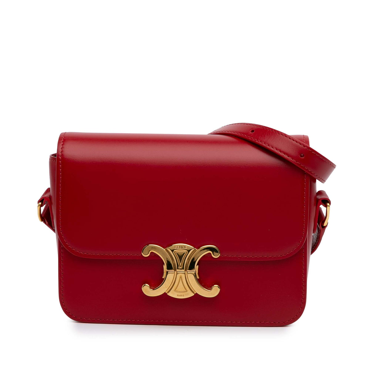Teen Shiny Calfskin Triomphe Crossbody
