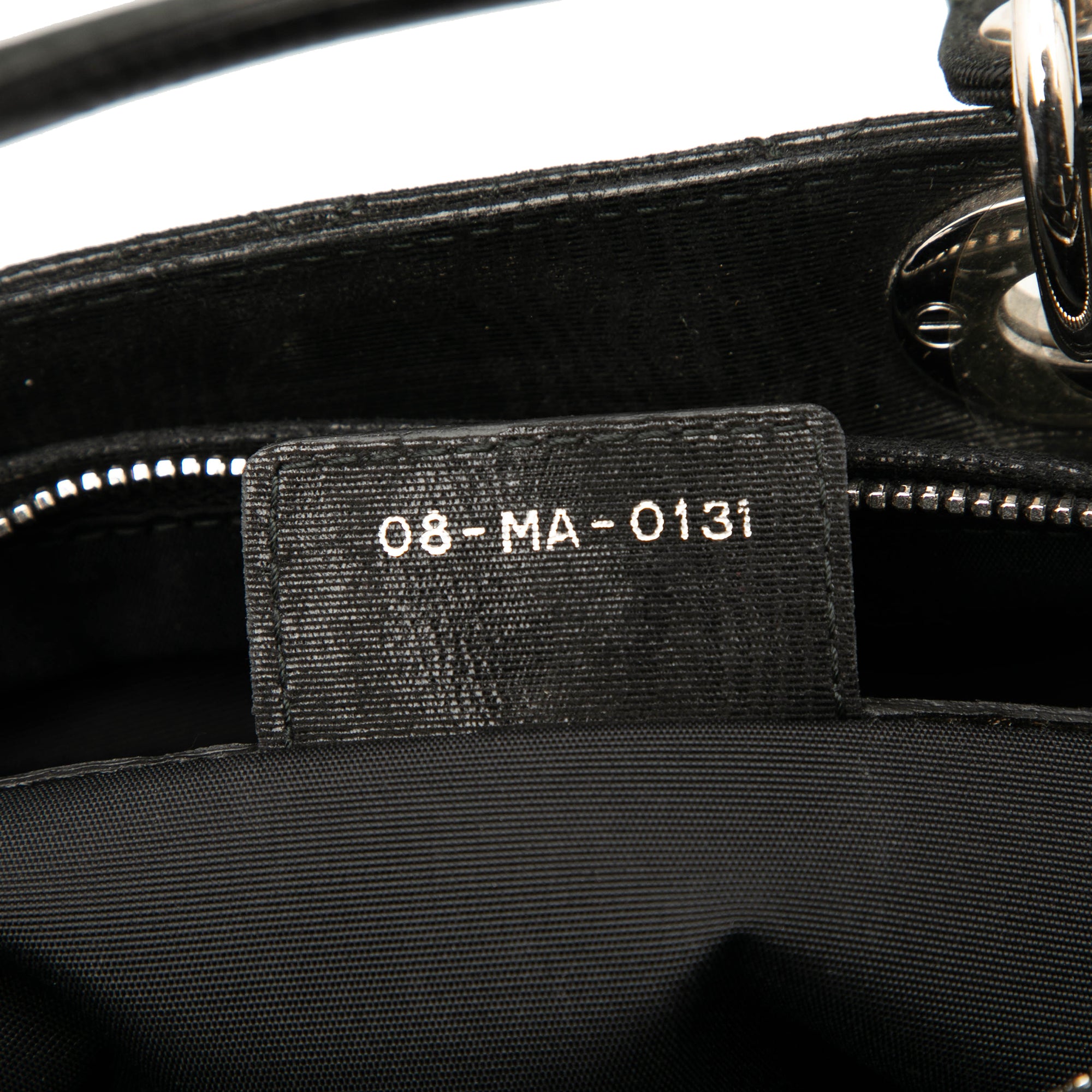 Large Iridescent Fabric Cannage Lady Dior