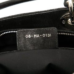 Large Iridescent Fabric Cannage Lady Dior