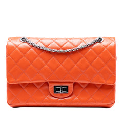 Quilted Patent Caviar Reissue 2.55 Double Flap 227