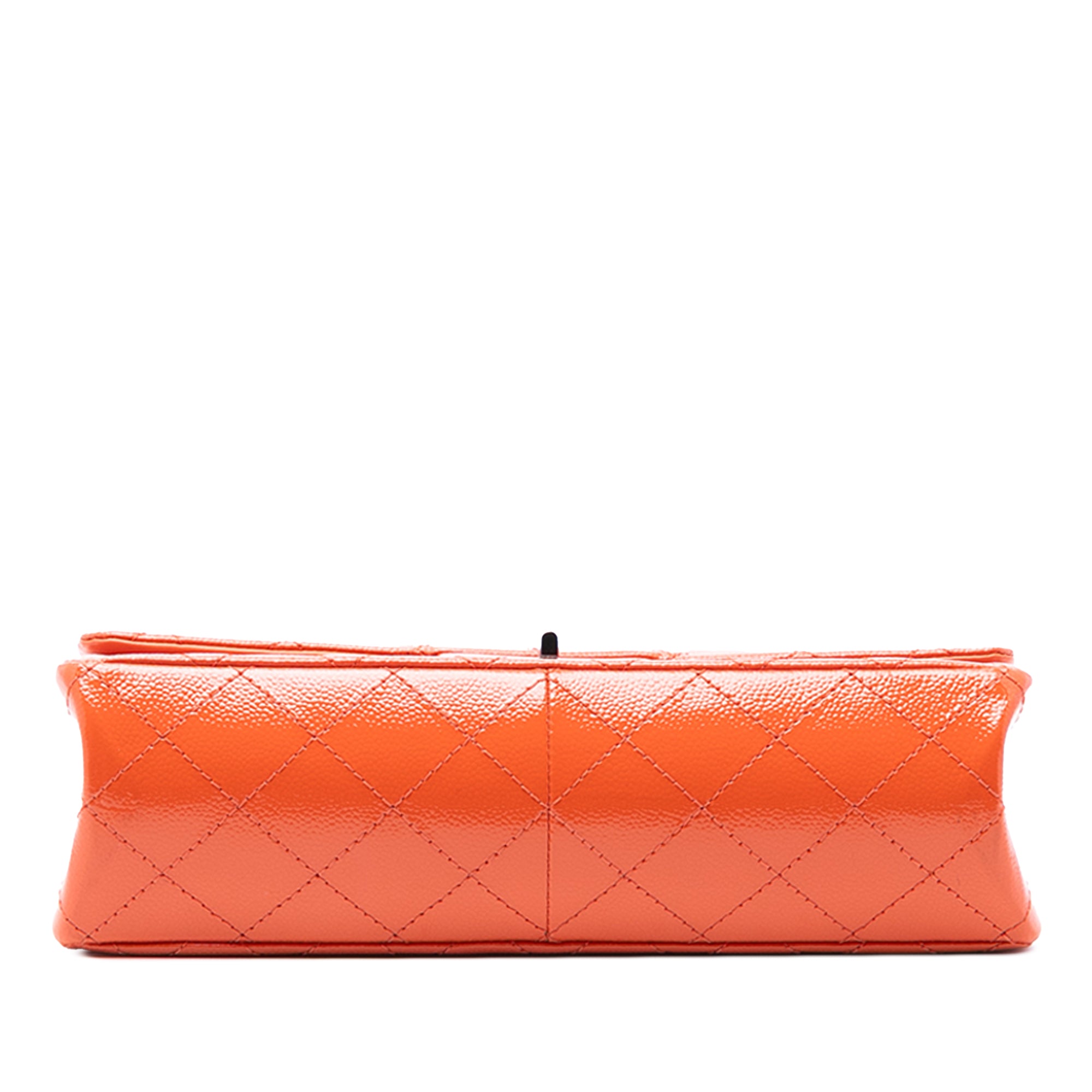 Quilted Patent Caviar Reissue 2.55 Double Flap 227