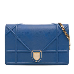 Grained Calfskin Diorama Wallet on Chain