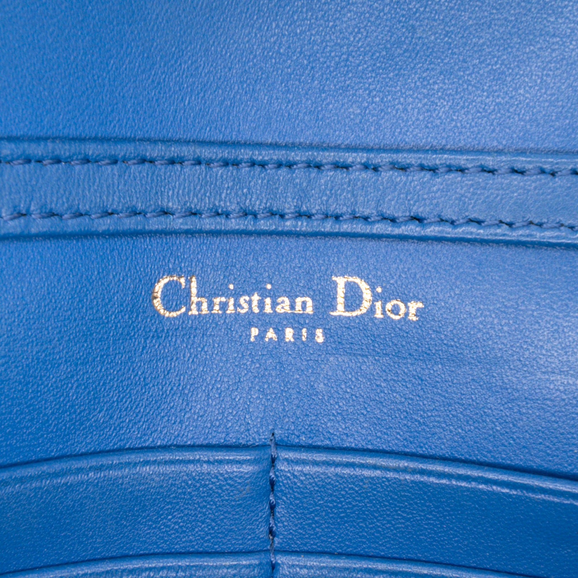 Grained Calfskin Diorama Wallet on Chain