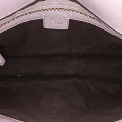 Zucca Embossed Leather Baguette Satchel
