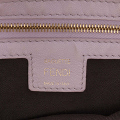 Zucca Embossed Leather Baguette Satchel