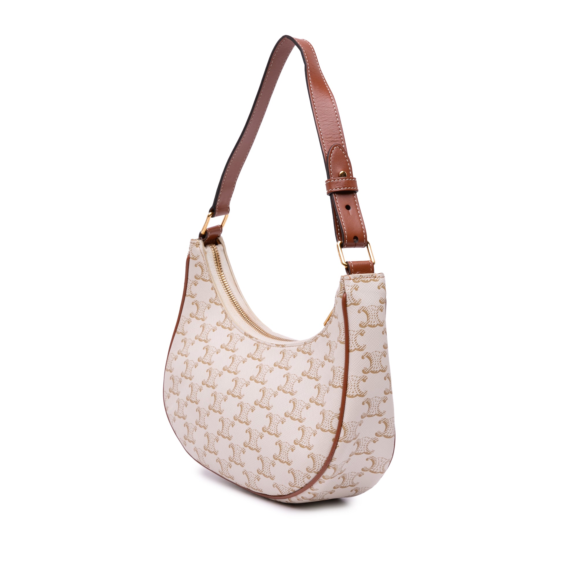Triomphe Coated Canvas Ava Shoulder Bag